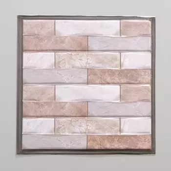 Самоклеящаяся ПВХ панель "Кирпич серый" 30*30см