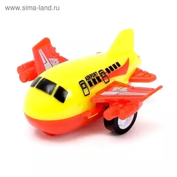 Самолет детский инерционный «Лайнер», цвета МИКС