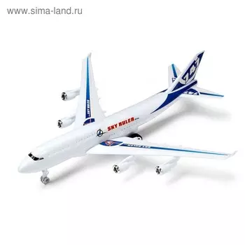 Самолёт инерционный «Лайнер», цвета МИКС