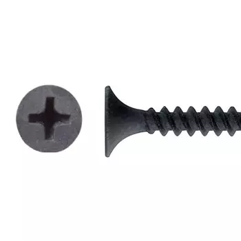 Саморез для ГКЛ мелкая резьба, оксид SteelRex 3,5х 25, 1 кг