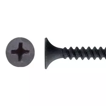 Саморез для ГКЛ мелкая резьба, оксид SteelRex 3,5х 32, 30 шт.