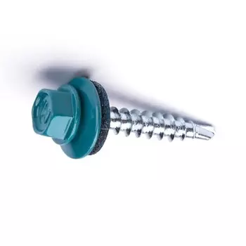Саморез для крепления кровли, RAL5021, 4,8х51 2000 шт