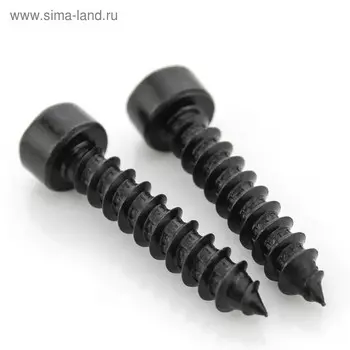 Саморез острый, цилиндр 3,8х19 черные