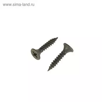 Саморез по металлу ТУНДРА krep, 3.5х19 мм, частая резьба, фосфатированный, 15 кг