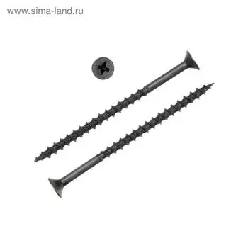 Саморез 4.270 мм ТУНДРА PREMIUM, потай, крупная резьба, шлиц PH, фосфатированный, 1 кг