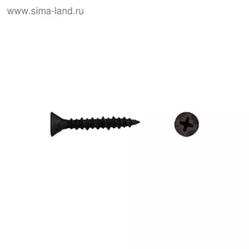 Саморезы для ГВЛ Steelrex двухзаходная резьба, оксид 3,9х19, 18000 шт.