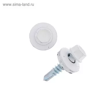 Саморезы кровельные 5.5х25 RAL9003, белый, 250 шт.
