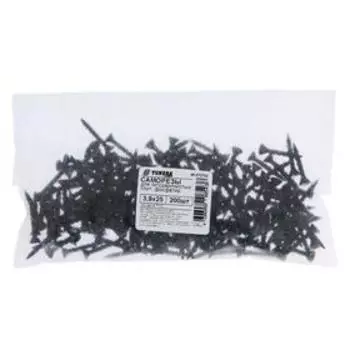 Саморезы ТУНДРА krep для гипсоволокнистых плит 3.9x25 мм, фосфатированные, 200 шт.