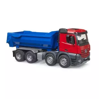 Самосвал Bruder Mercedes, цвет красный с синим