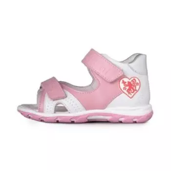 Сандалии детские, размер 18, цвет розово-белый