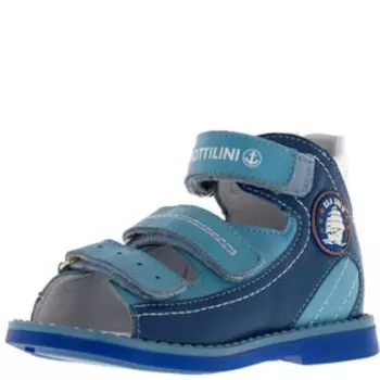 Сандалии детские, размер 18, цвет синий