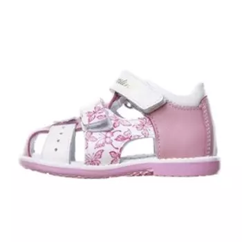 Сандалии детские, размер 19, цвет розово-белый