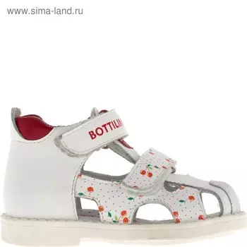 Сандалии детские, размер 21, цвет белый