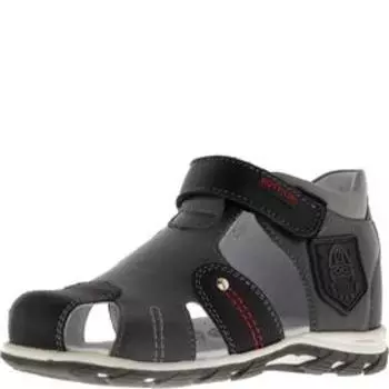 Сандалии детские, размер 22, цвет тёмно-серый