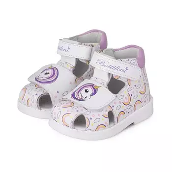 Сандалии детские, размер 24, цвет белый