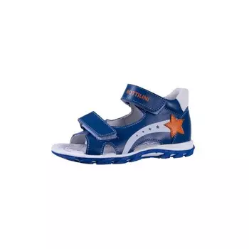 Сандалии детские, размер 24, цвет синий