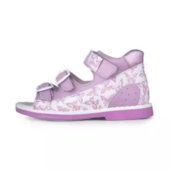 Сандалии детские, размер 24, цвет сиреневый