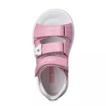 Сандалии детские, размер 25, цвет розовый