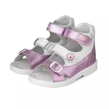 Сандалии детские, размер 26, цвет перламутровый