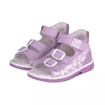 Сандалии детские, размер 26, цвет сиреневый