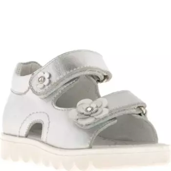 Сандалии детские, размер 27, цвет серебро