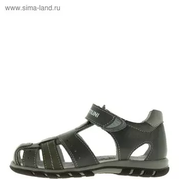 Сандалии детские, размер 28, цвет серый