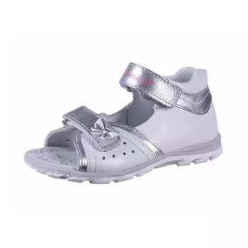 Сандалии детские, размер 29, цвет серебристый