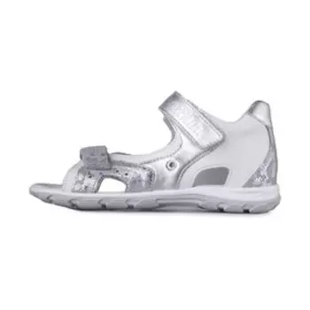 Сандалии детские, размер 32, цвет серебристый