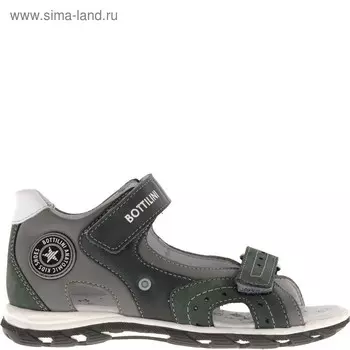 Сандалии детские, размер 32, цвет серый