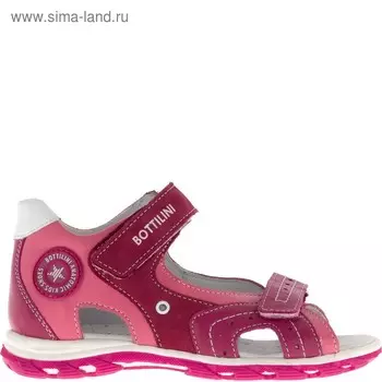 Сандалии детские, размер 33, цвет фуксия