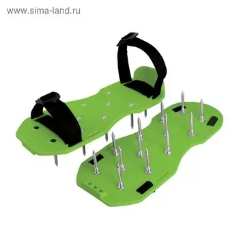 Сандалии для аэрации газона. зелёные