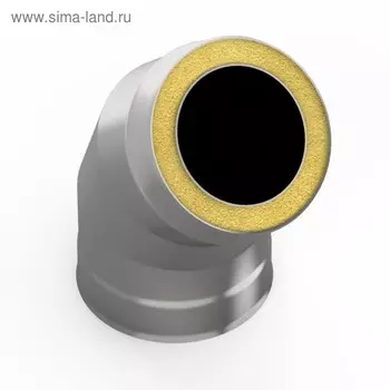 Сэндвич – отвод «УМК», 135°, d=130200 мм, нержавеющая сталь, 1.0 мм/0.5 мм