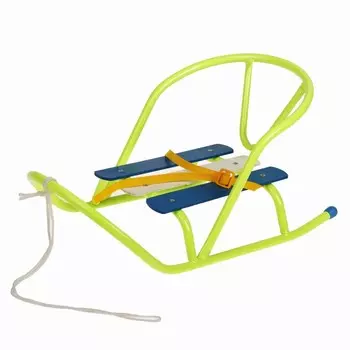 Кукольные санки, цвет лимонный