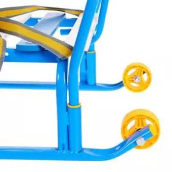 Санки детские «Тимка 5 комфорт», с ручкой, голубые