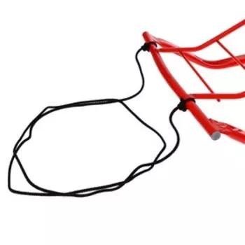 Санки детские с колёсами «Тимка 5 универсал», с ручкой, цвет алый