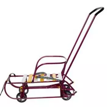 Санки «Тимка 6 универсал», амарантовый лак