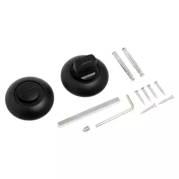 Сантехническая завертка к ручкам "АЛЛЮР" АРТ BK-R1 BL, цвет матовый черный