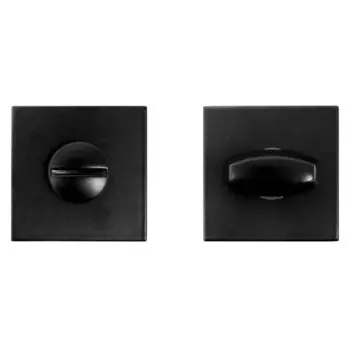 Сантехническая завертка к ручкам "АЛЛЮР" АРТ BK-S2 BL, цвет матовый черный