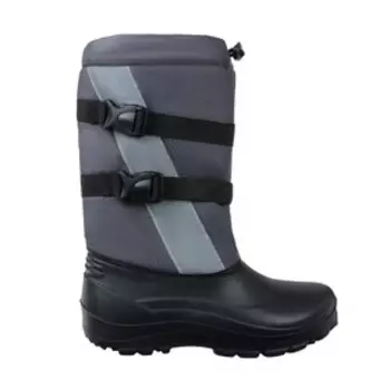 Сапоги мужские из ЭВА с комбинированным верхом, до -30°С, размер 45-46, цвет серый + чёрный