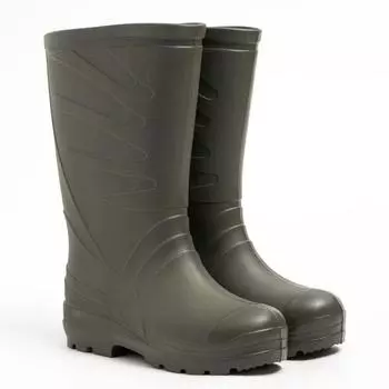 Сапоги мужские с утеплителем, цвет оливковый, размер 45