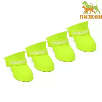 Сапоги резиновые Пижон, набор 4 шт., р-р М (подошва 54 см), жёлтые