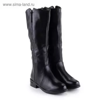 Сапоги женские, цвет чёрный, размер 39