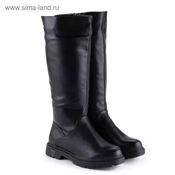 Сапоги женские, цвет чёрный, размер 40
