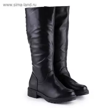 Сапоги женские, цвет чёрный, размер 42