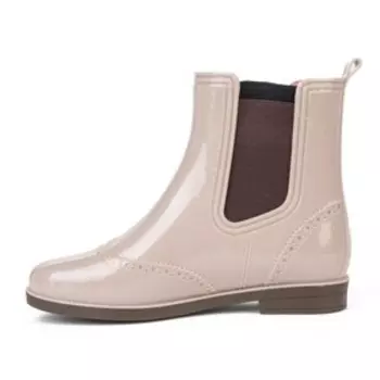 Сапоги женские на резинке, бежевый МИКС, размер 38