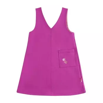 Сарафан для девочек, рост 122 см, цвет темно-сиреневый