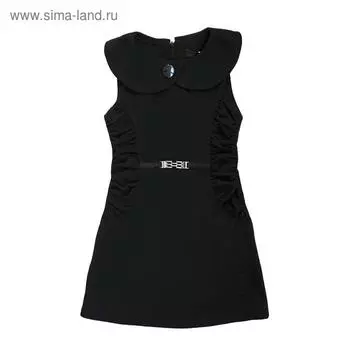 Сарафан для девочек, рост 146 см, цвет чёрный