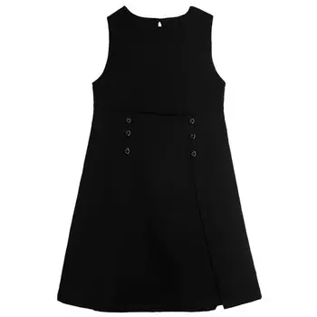 Сарафан для девочки, рост 146 см, цвет чёрный