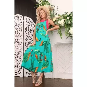 Сарафан женский, размер 42, цвет бирюзовый