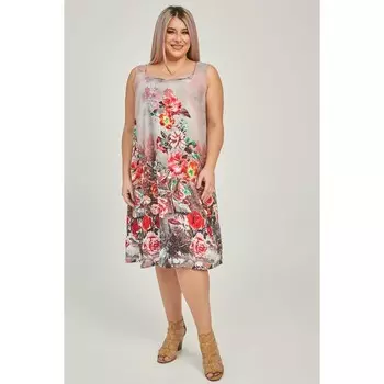 Сарафан женский, размер 54, цвет серый